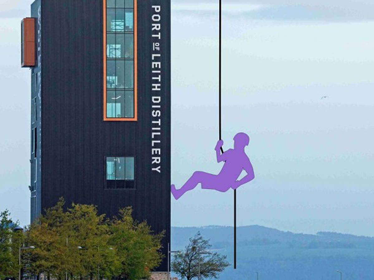 Edinburgh Distillery Abseil 2025