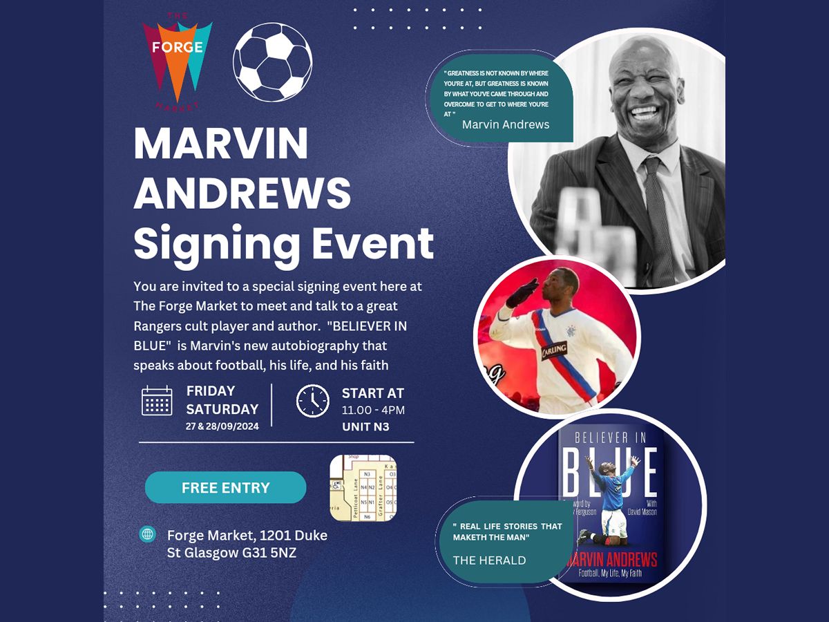 Meet Rangers Cult Player and Author - Marvin Andrews