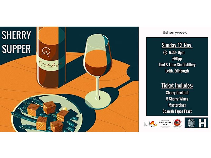 Sherry Supper, Wine Tasting, Spanish Tapas + Sherry Masterclass!