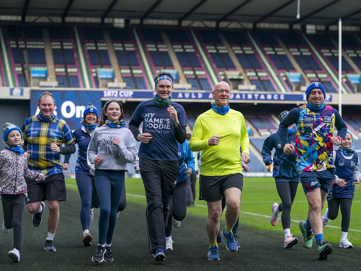 First Minister John Swinney launches the Doddie Aid 2025 campaign